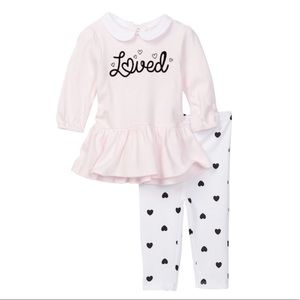 Rene Rofe 2 piece set for baby girls. 3-6 months